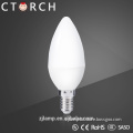 Aluminum+PC heat sink 2017 China suppliers LED lighting candle bulb 6W E27